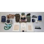 BOX LOT OF POLICE MEMORABILIA AND MILITARIA