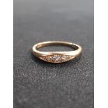 18 CARAT GOLD 5 STONE DIAMOND RING