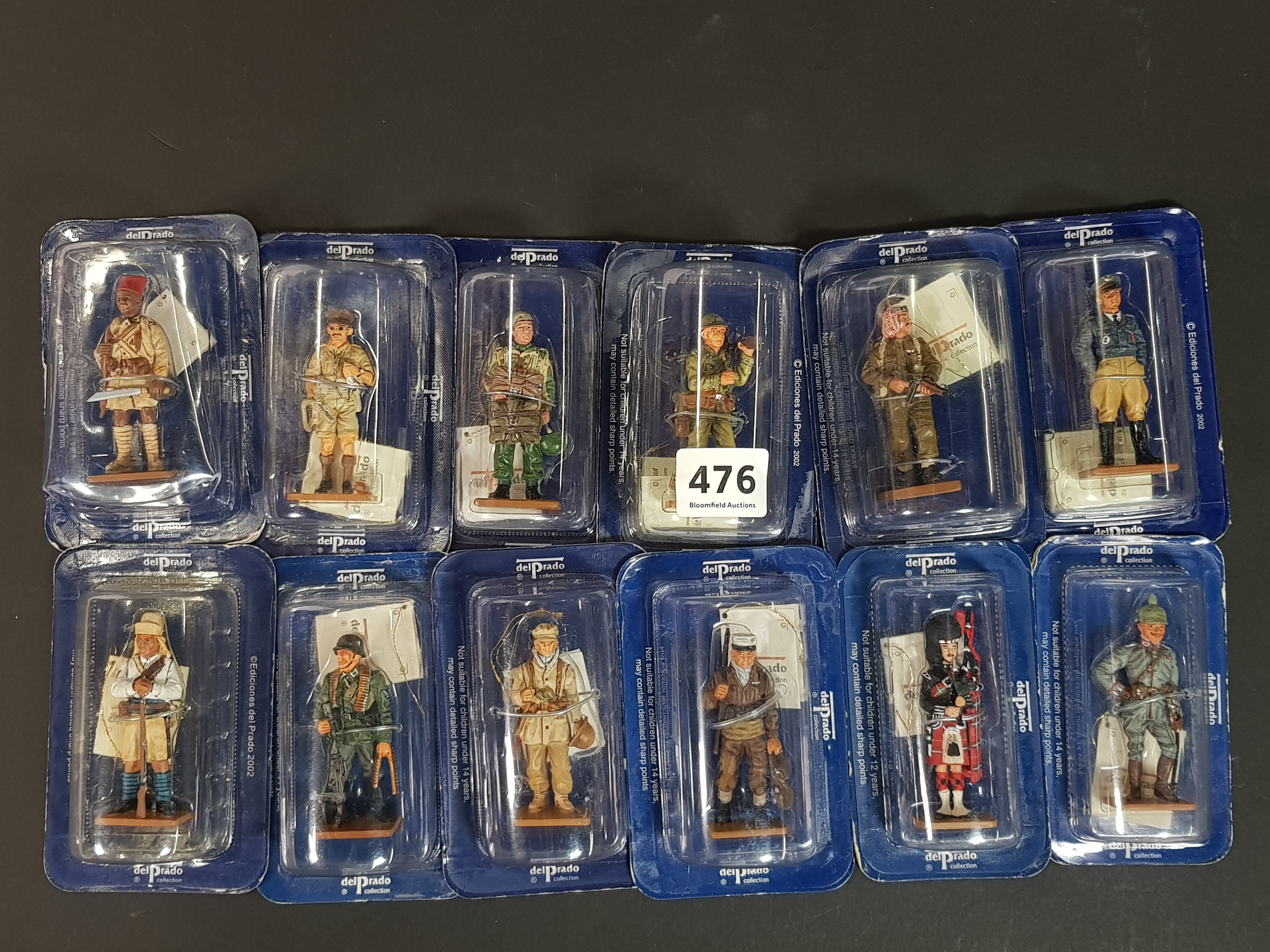 12 UNOPENED DEL PRADO COLLECTION MILITARY FIGURES