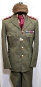 IRISH ARMY/DEFENCE FORCE LIEUTENANTS TUNIC, SHIRT, TROUSERS, TIE AND SCARF