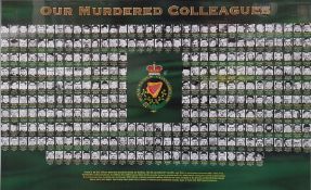 FRAMED ROYAL ULSTER CONSTABULARY 'OUR MURDERED COLLEAGUES' POSTER