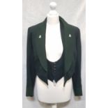 VINTAGE 1950'S ULSTER RIFLES MESS TUNIC AND WAISTCOAT