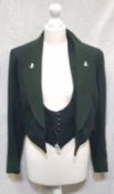 VINTAGE 1950'S ULSTER RIFLES MESS TUNIC AND WAISTCOAT