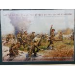 FRAMED POSTER PRINT - BATTLE OF THE SOMME THE ATTACK OF THE ULSTER DIVISION