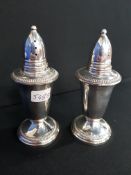 PAIR OF STERLING SILVER SALT & PEPPER