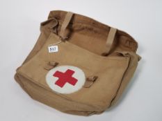 WW2 BRITISH ARMY MEDICS SATCHEL BAG STAMPED AG 1943