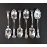 SET OF 6 SOLID SILVER SPOONS SHEFFIELD 1923-24 320G