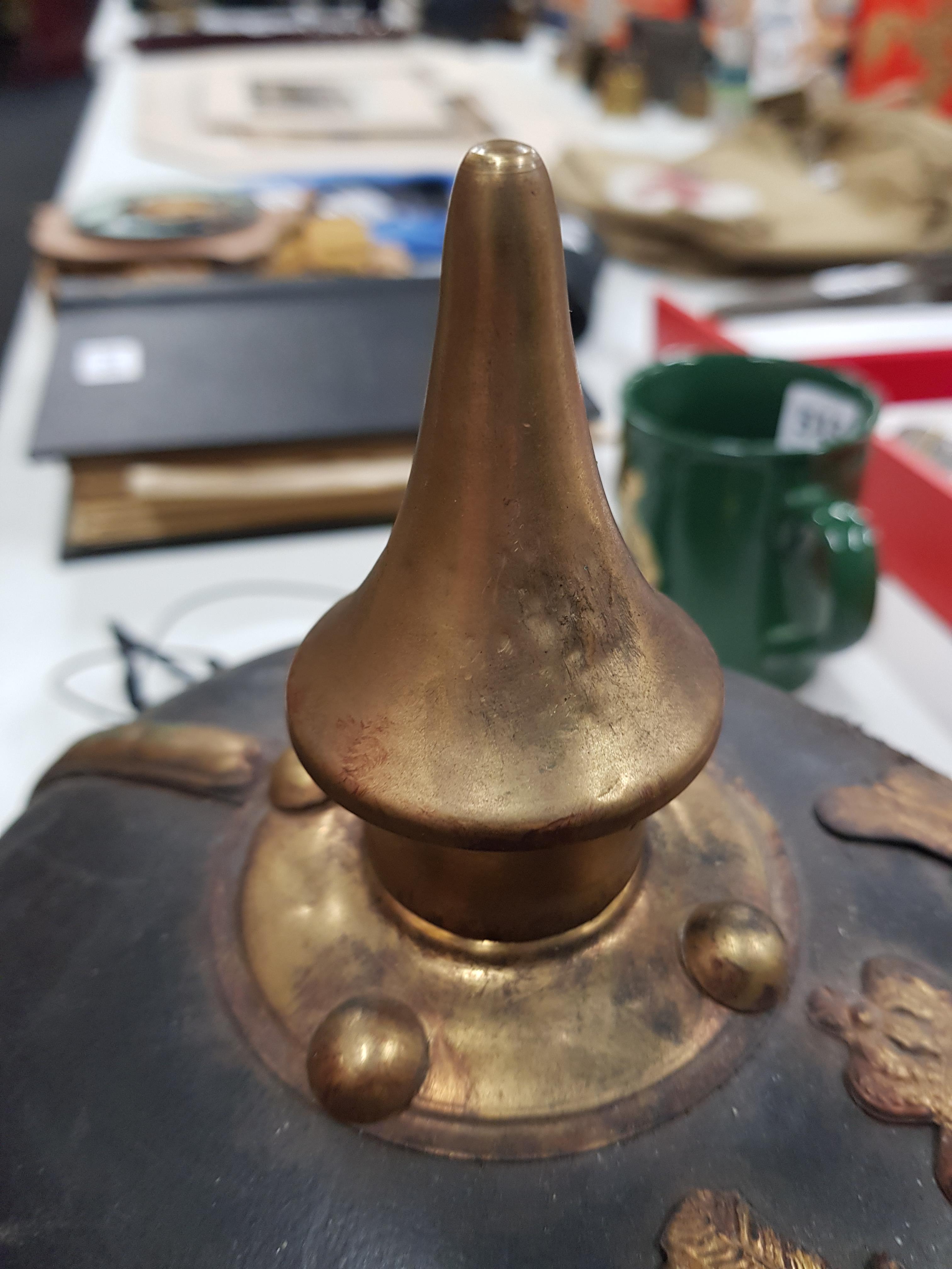 WW1 STYLE GERMAN PICKELHAUBE HELMET - Image 3 of 8