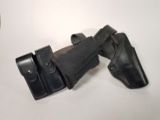 ROYAL ULSTER CONSTABULARY RUGER SPEED SIX HOLSTER, PUBLIC ORDER BELT AND POUCHES