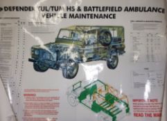 DEFENDER TUC/TUM HS AND BATTLEFIELD AMBULANCE VEHICLE MAINTENANCE POSTER