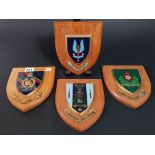 4 MILITARY PLAQUES