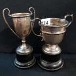 2 SILVER TROPHIES
