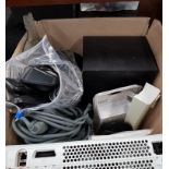 BOX LOT OF ELECTRONIC EQUIPMENT TO INCLUDE XBOX
