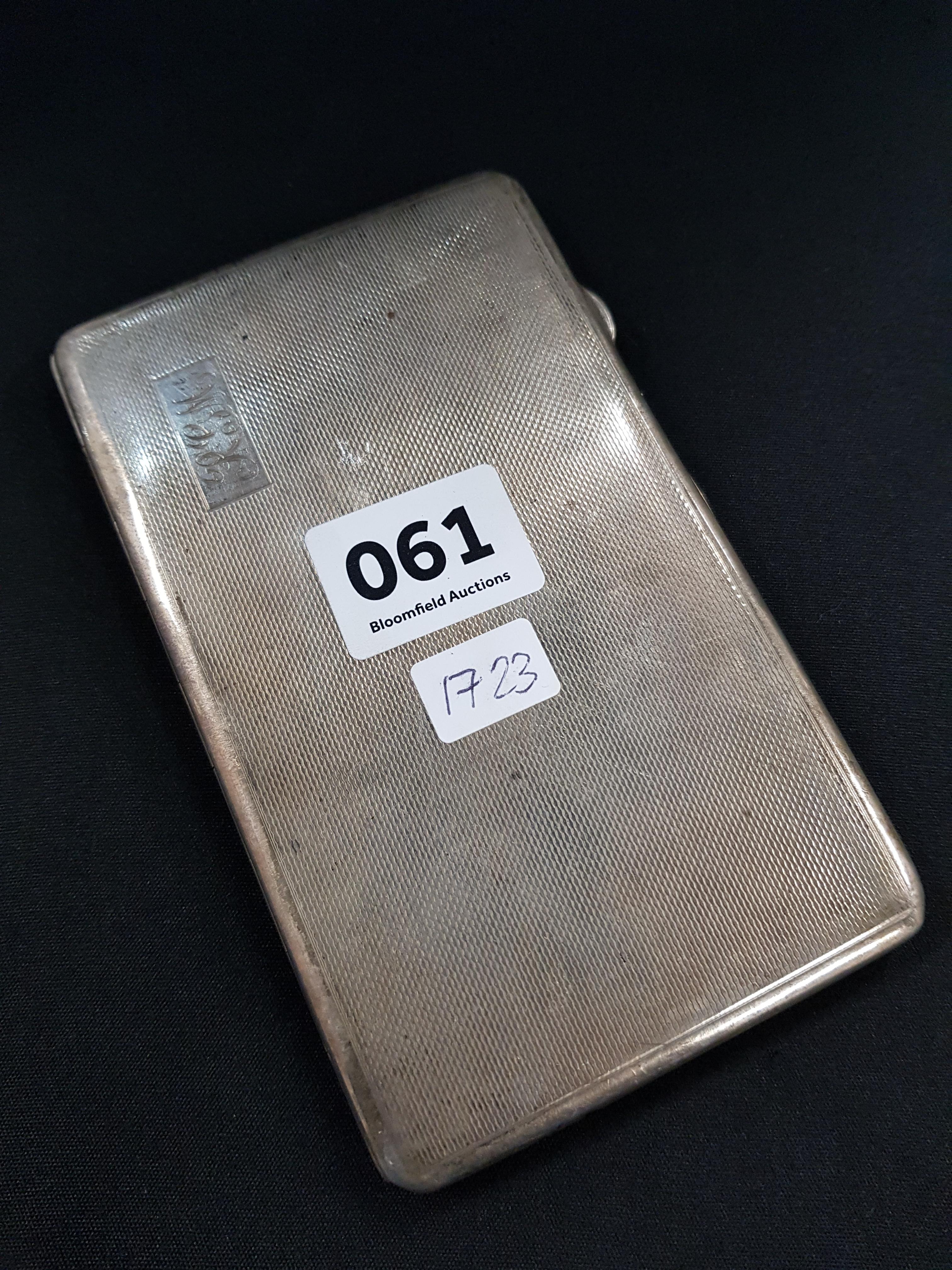 Silver cigarette case