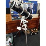 Skywatcher, 8 inch reflector telescope with heavy duty equatorial mount