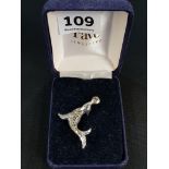 SILVER SEA LION BROOCH