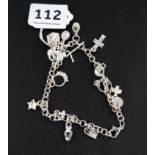 SILVER CHARM BRACELET