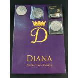 5 Commemorative coins + 2 portraits of a princess