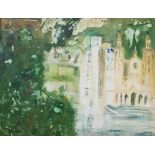 Large impressionist oil on canvas