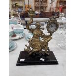 LARGE BRASS POCKET WATCH STAND AND WATCH