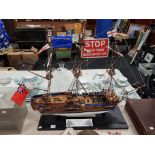 The Royal Caroline ship model