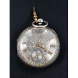 Victorian silver pocket watch - working