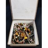 Box of vintage jewellery