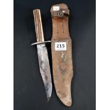 Original Bowie knife and sheath