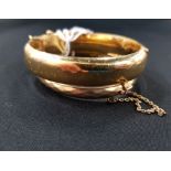 2 gold/metal core bangles