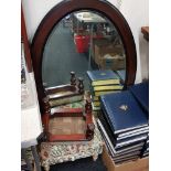 Large Wall Mirror + 2 foot stools