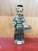 Antique carved saint figure