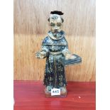 Antique carved saint figure