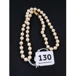 PEARL NECKLACE WITH 9CT CLASP