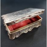 VICTORIAN SILVER BOX (YOUNG HEAD) 208 GRAMS