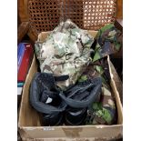 Box of combats and boots