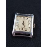 ANTIQUE SILVER CASED SWISS MOVEMENT WATCH