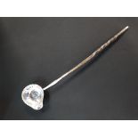 SILVER & HORN GEORGIAN TODDY LADLE