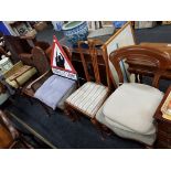 4 VARIOUS ANTIQUE CHAIRS