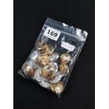 BAG OF MILITARY BUTTONS