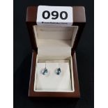 SILVER TOPAZ EARRINGS