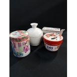 4 EARLY ORIENTAL BRUSH POTS