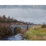 OIL ON CANVAS, BRIDGE, A.HILL