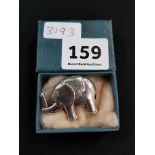 ANTIQUE SILVER ELEPHANT BROOCH