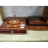 2 MUSICSL JEWELLERY BOXES