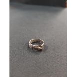 ANTIQUE SILVER BUCKLE RING