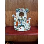 1930'S PORCELAIN CLOCK GROUP PWO