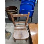 OLD CHILDRENS PINE CHAIR