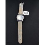 GENTS SOLID SILVER WRISTWATCH