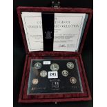 1996 UNITED KINGDOM SILVER ANNIVERSARY COLLECTION COINS - ALL SILVER PROOF