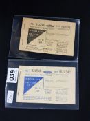 2 ORIGINAL FUEL RATION BOOKS